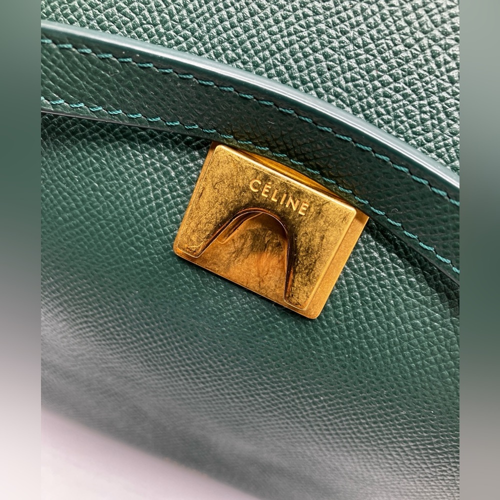 Celine Micro Belt Bag in Grained Calfskin Amazone Green - Picture 13 of 15